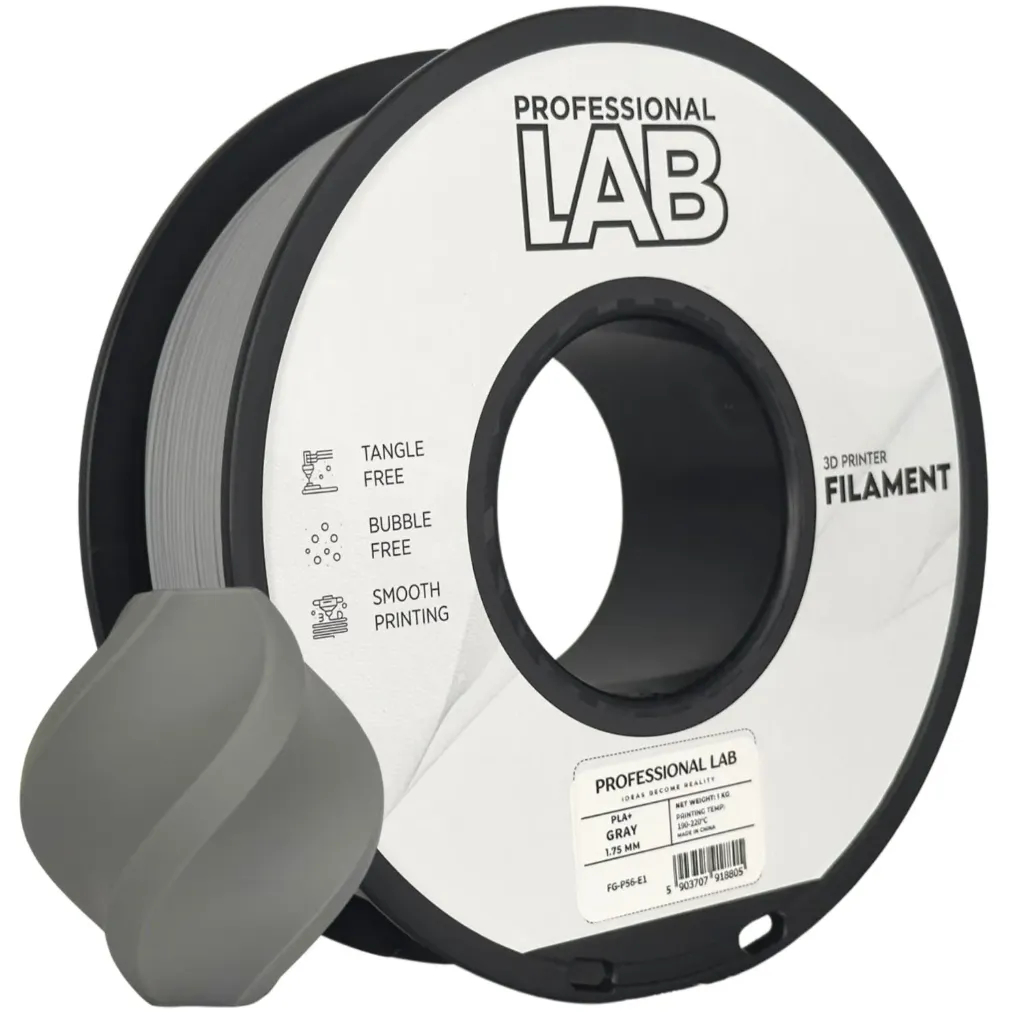 [PROF-LAB-PLA+-GREY] Professional Lab PLA+ Grey 1.75mm 1kg